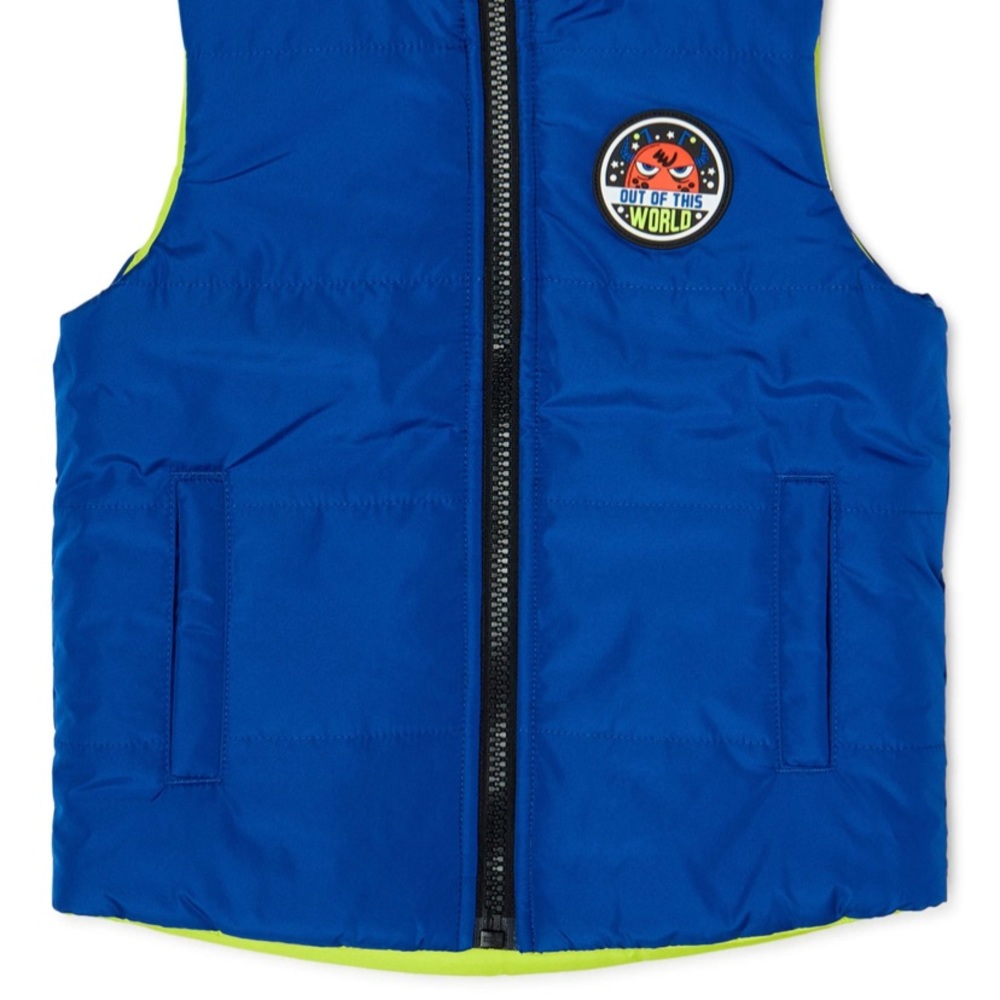 365 Kids from Garanimals Boys Outer Space Reversible Vest